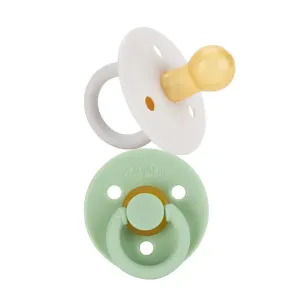 Itzy Soother™ Natural Rubber Pacifier Sets Mint   White