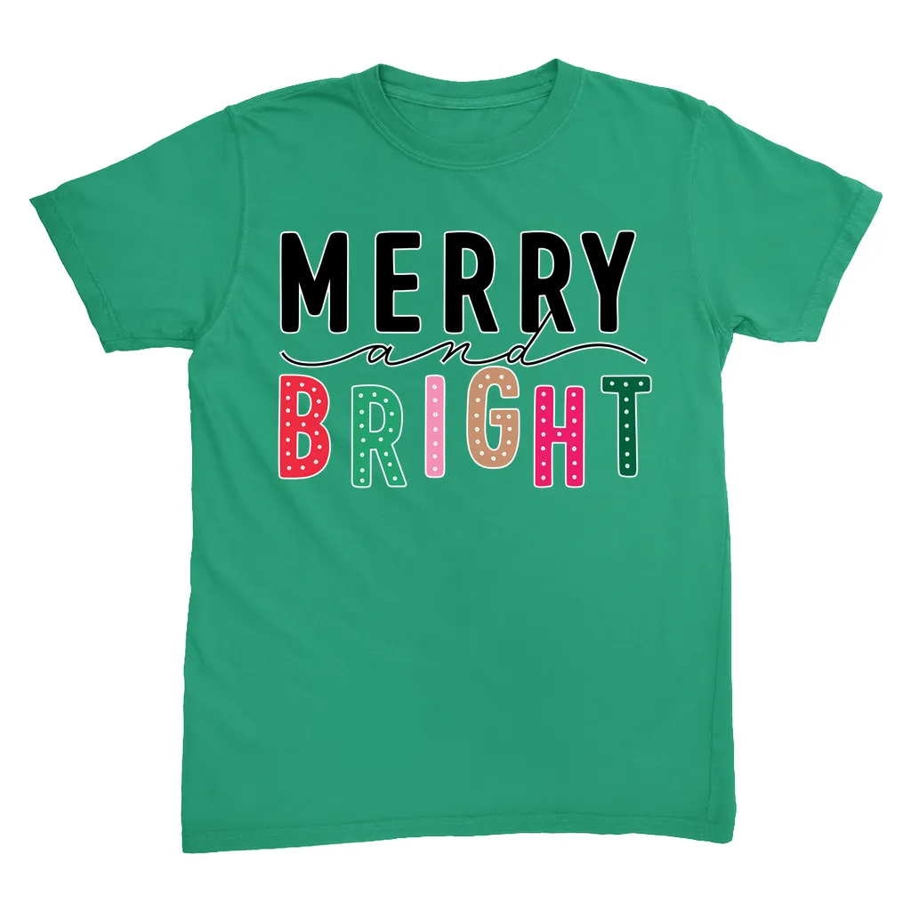 Merry & Bright Christmas T Shirt