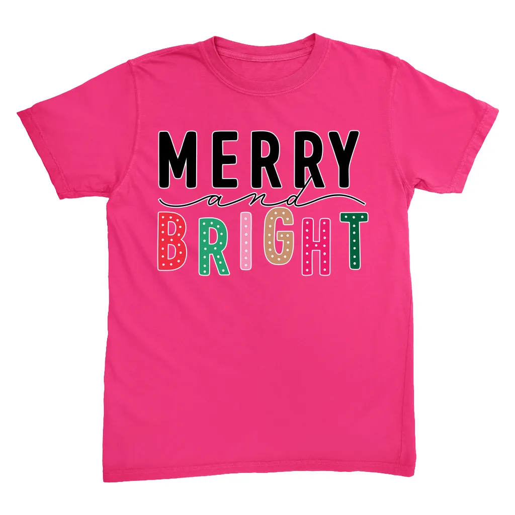 Merry & Bright Christmas T Shirt