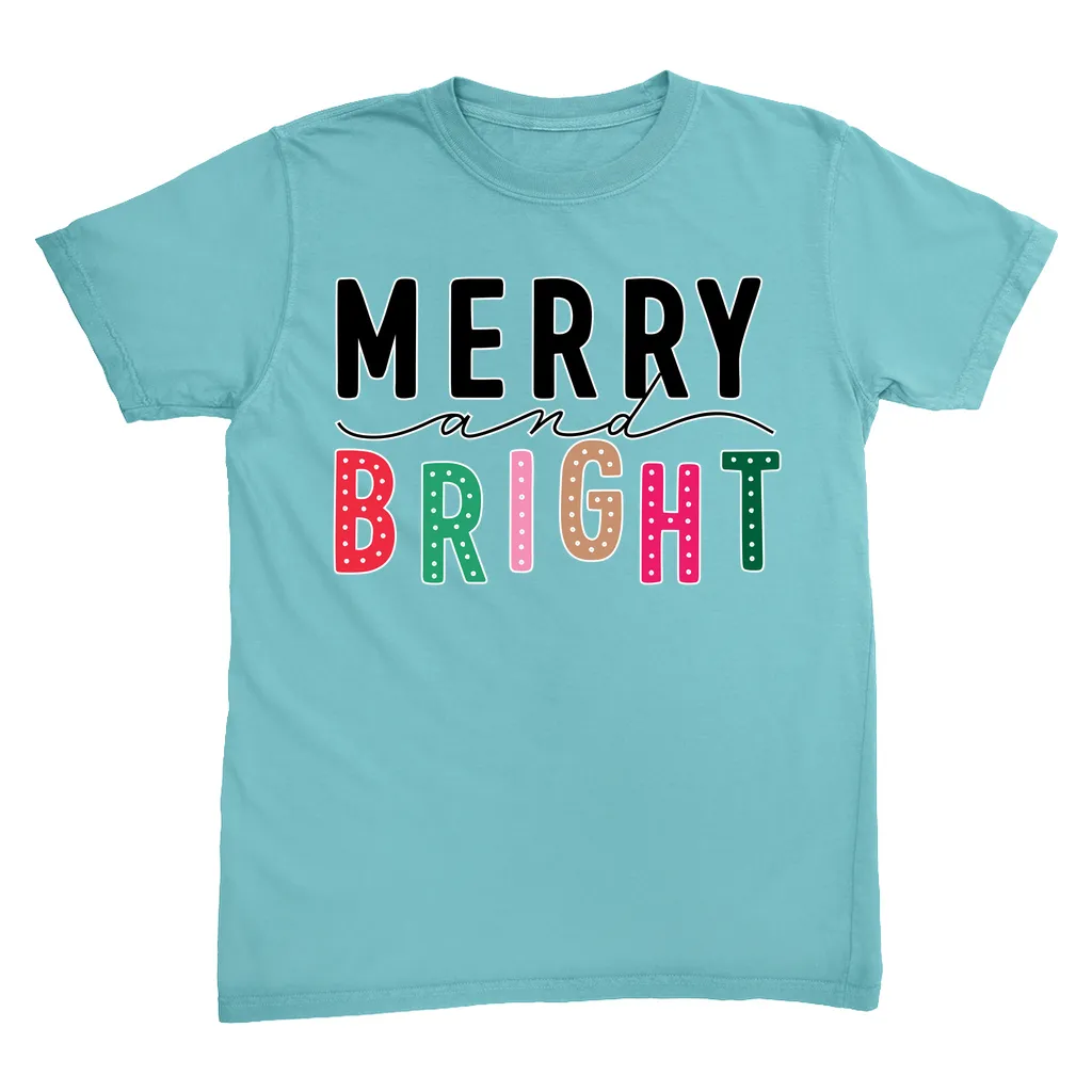Merry & Bright Christmas T Shirt
