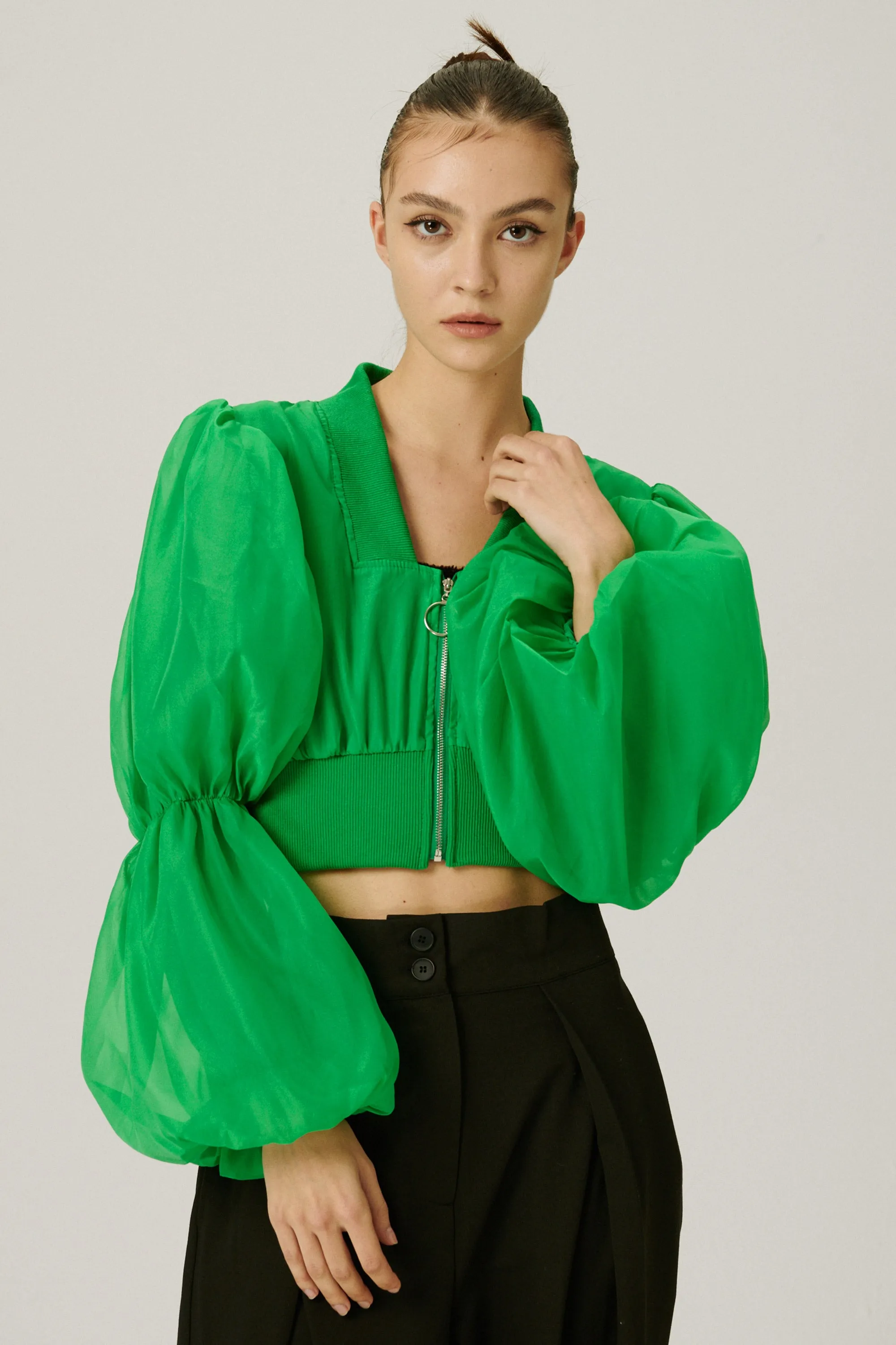 Mindy Balloon Sleeve Jacket