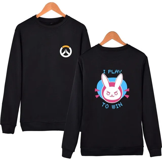 New Overwatches Thin Sweatshirt OW DV.a long Sleeve Hooded jacket Sweatshirt Dva Cosplay Halloween Costume Autumn Couple clothes