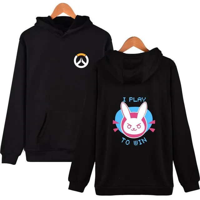 New Overwatches Thin Sweatshirt OW DV.a long Sleeve Hooded jacket Sweatshirt Dva Cosplay Halloween Costume Autumn Couple clothes