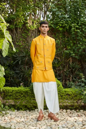 Numair Nehru Jacket with Kurta and Pants Set