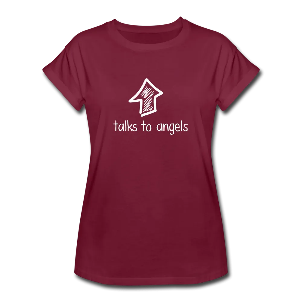 She Talks To Angels Women's Relaxed Fit Tee